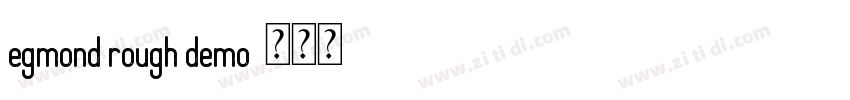 egmond rough demo字体转换